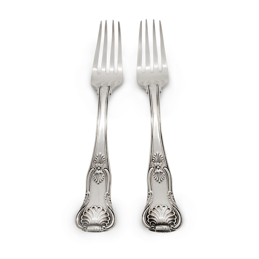 William eaton kings pattern sterling silver table forks
