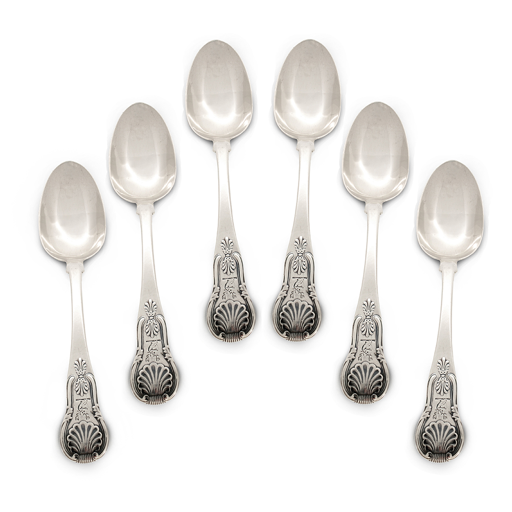 James Mckay kings pattern sterling silver table spoons