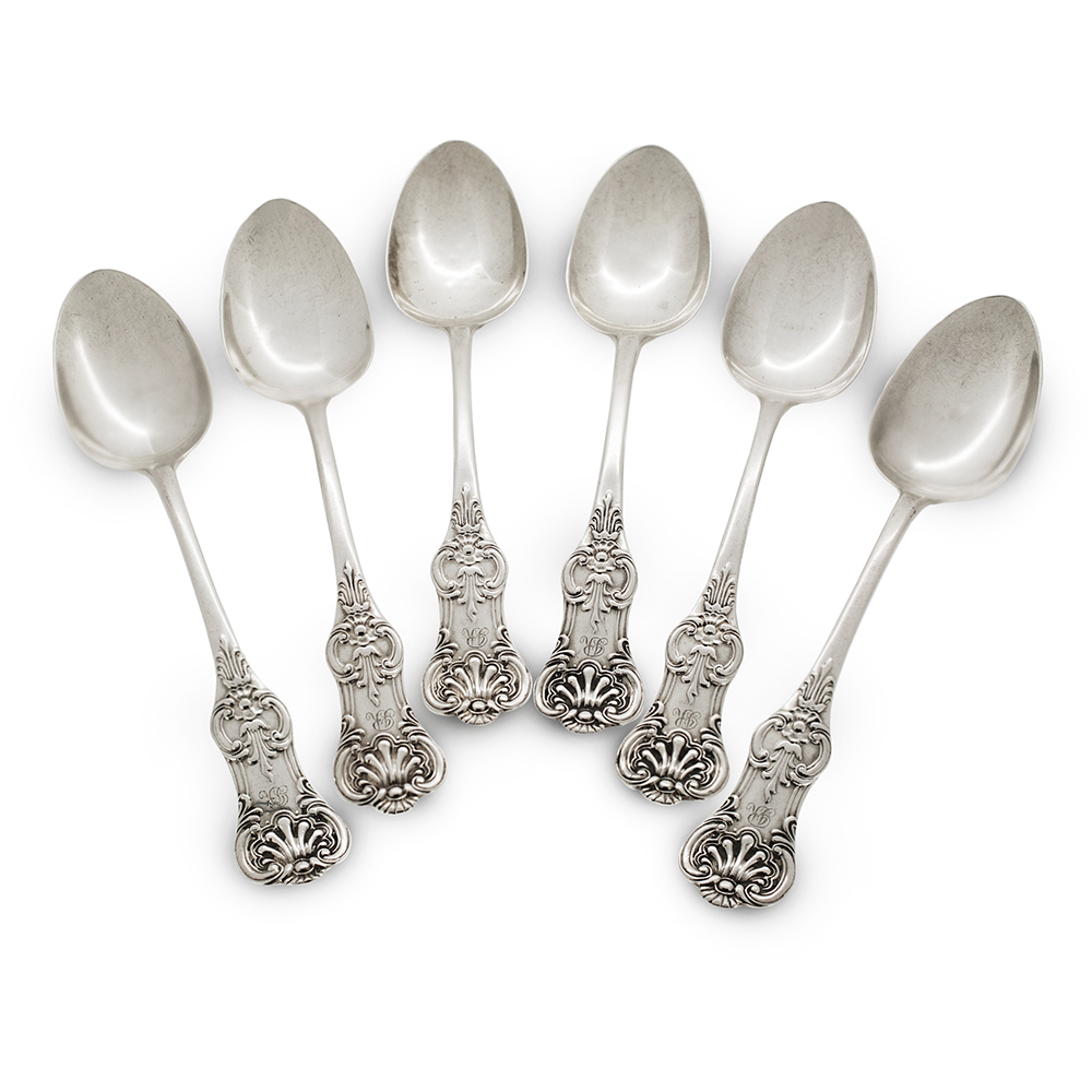 Robert Fraser queens pattern sterling silver teaspoons