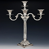 Corinthian column neoclassical five branch candelabra 