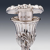 Hallmarks to silver candlestick sconce one 