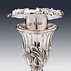 Hallmarks to silver candlestick sconce two