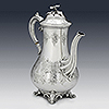 Victorian sterling silver coffee pot by Edward, john and William Barnard