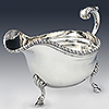 Antique sterling silver sauce boat Carrington and Co
