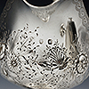 Silver sauce boat hallmarks by London assay office