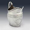 Georgian sterling silver antique cream jug Solomon Hougham