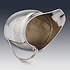 Internal aspect of Georgian sterling silver cream jug