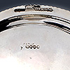 London assay office marks to sterling silver salver