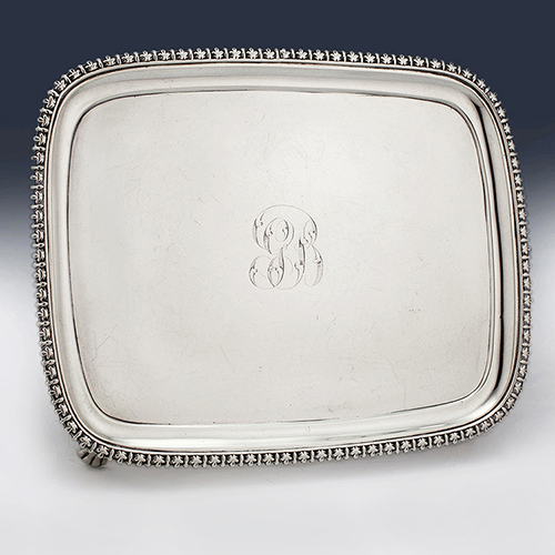 Silver georgian teapot stand william bateman