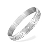 Riveted silver bangle