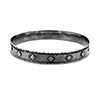 Layered silver bangle