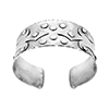 Riveted silver cuff bangle 