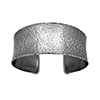 Hammered silver cuff bangle