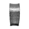 Textured silver cuff bangle