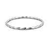 satin finish silver bangle