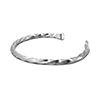 Handmade silver cuff bangle