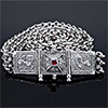 sterling silver gemstone belt