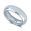Court shape wedding ring