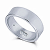 Flat shape wedding ring