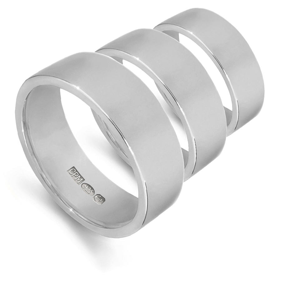 Wedding Ring Platinum 950  2mm 2.5mm 3mm 4mm Flat Court  Profile UK Hallmarked 