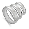Court shape wedding rings and bands