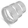 Easy fit shape wedding rings and bands