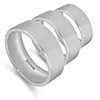 Easy fit shape wedding rings and bands