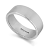 Flat shape wedding ring