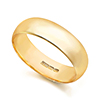 D–shape wedding ring