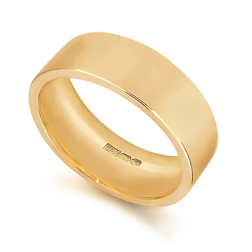 18ct Yellow gold 750 easy fit wedding ring